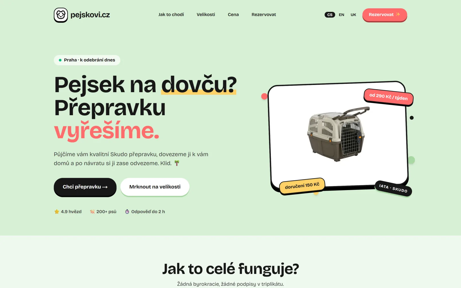 Pejskoví — Web na míru
