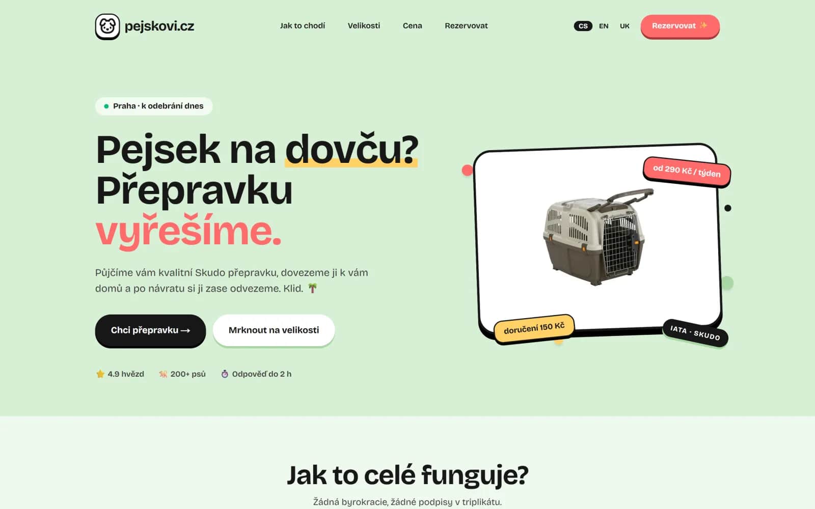 Pejskoví — web na míru